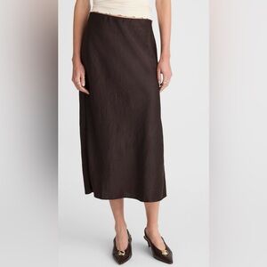 Madewell black Midi Skirt
